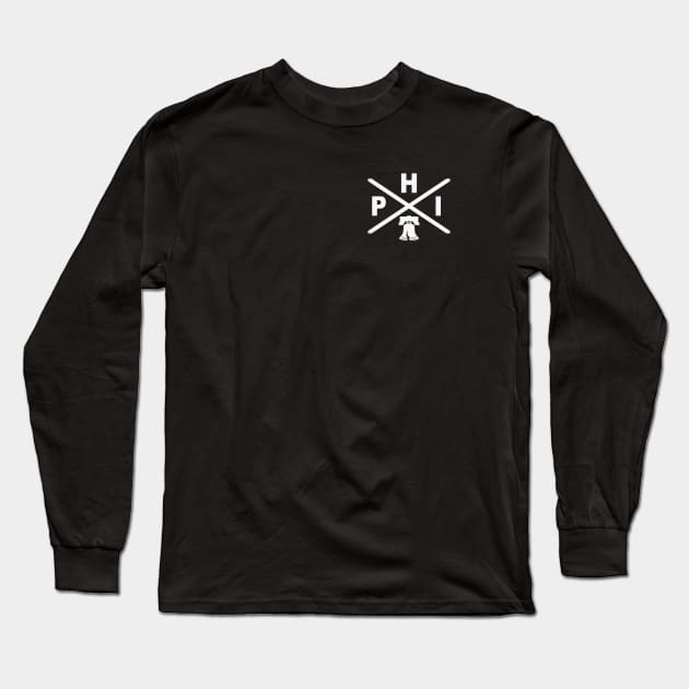 PHI Crest Long Sleeve T-Shirt by Philly Drinkers